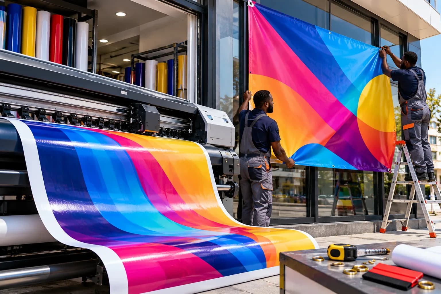 Large format signage